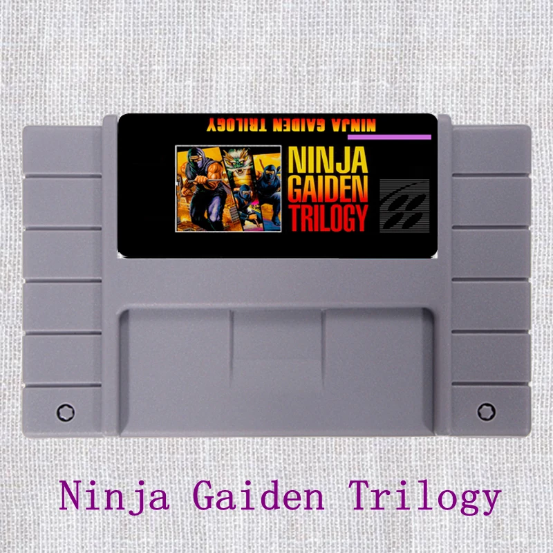 NinjaGaiden Трилогия 16 бит NTSC большая серая игровая карта для США версия игровой плеер