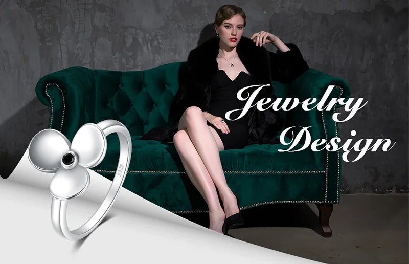 JewelryPalace стерлингового серебра 925 Винтаж элегантность Подлинная черный спинной кольцо