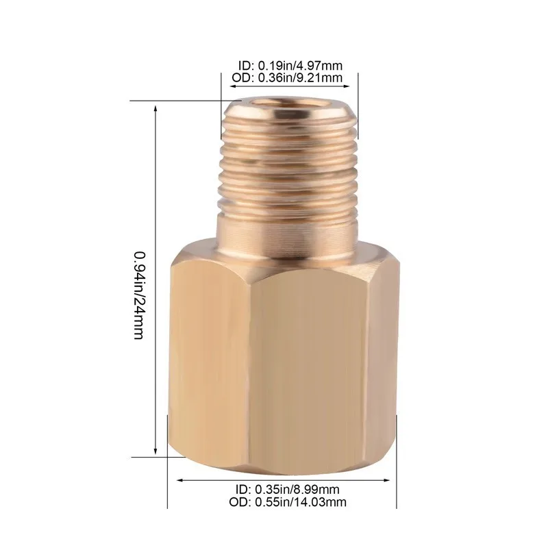 ESPEEDER 1/8-27 NPT Female To 1/8 BSPT мужской датчик давления масла Отправитель адаптер