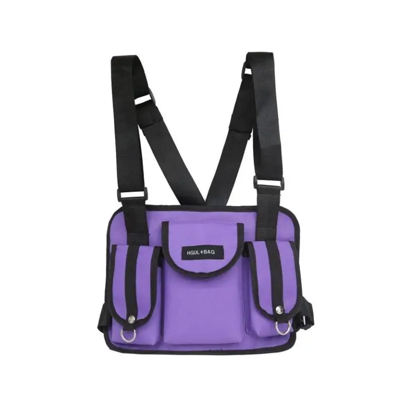 Модный жилет нейлоновая нагрудная сумка в стиле хип хоп функциональная уличная