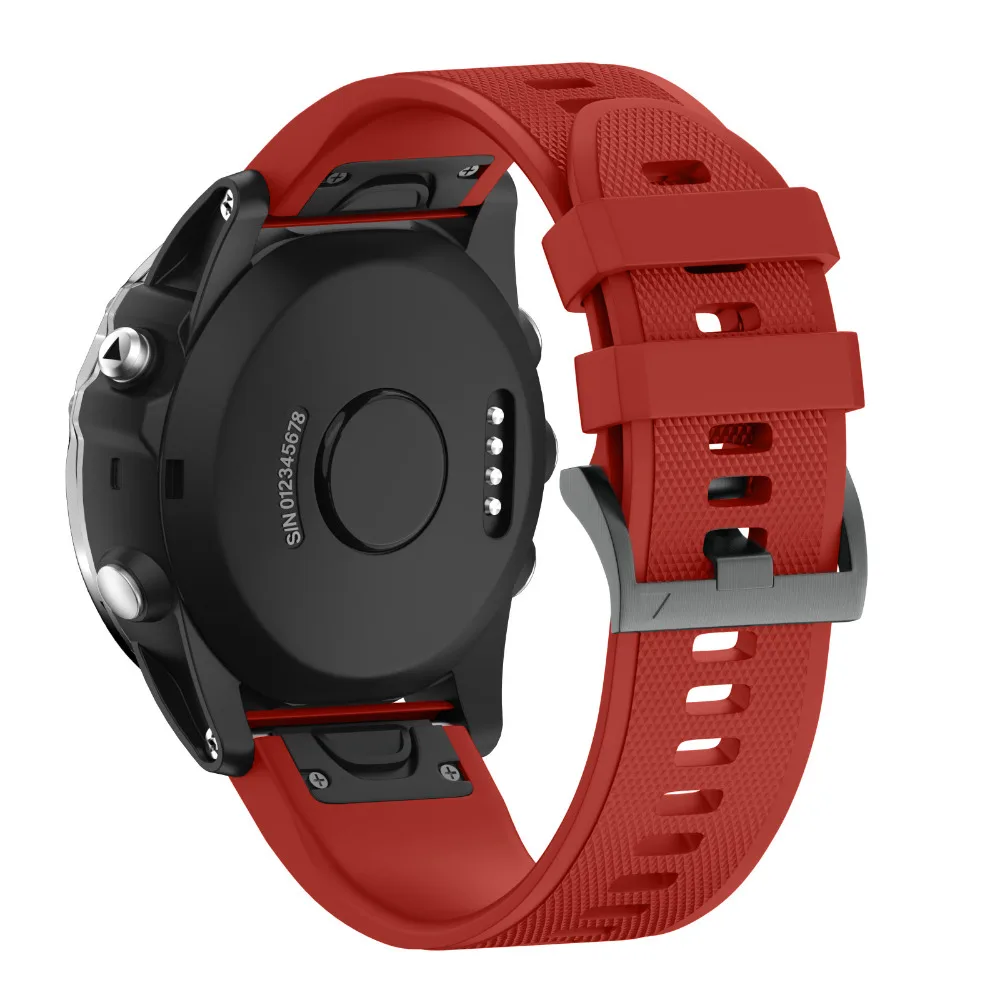 Быстрый Легкий силиконовый ремешок для часов Garmin Fenix 5 Sapphire Quatix Forerunner 935 подход S60
