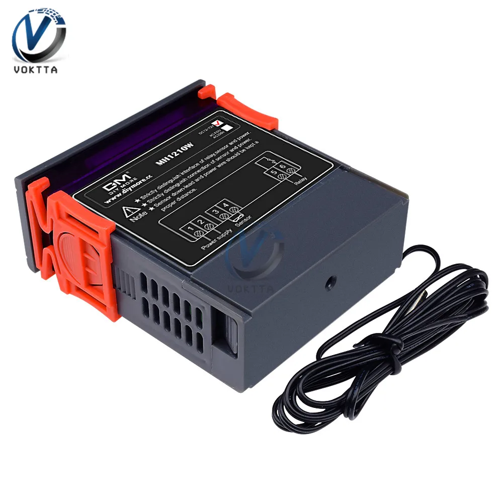 MH1210W DC 9 72V цифровой регулятор температуры инкубатор термостат контроль 50 ~ 110