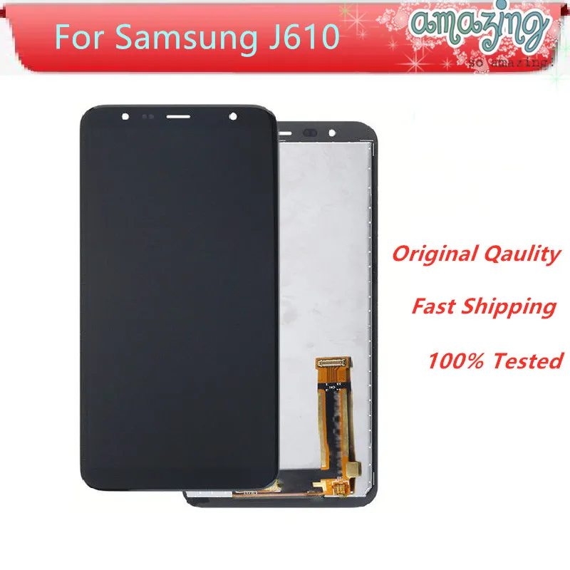 Оригинальный ЖК дисплей Displaly для samsung J6 + 2018 плюс J610 Сенсорный экран планшета