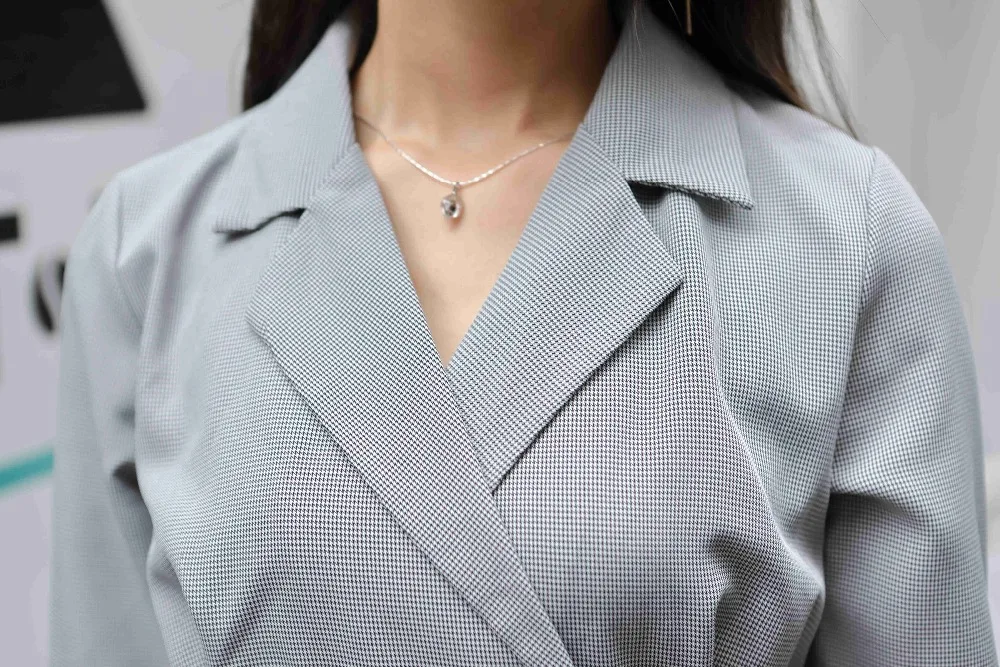 Женское клетчатое платье-русалка Осеннее платье миди в ретро стиле офисное