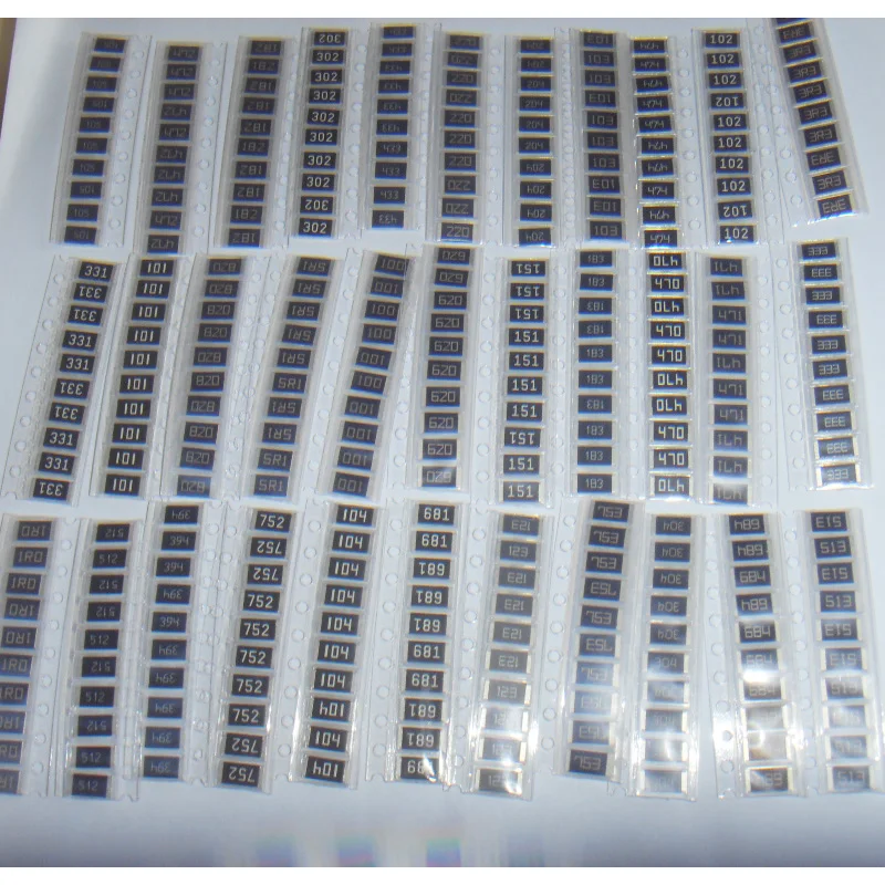Комплект резисторов 2512 SMD из сплава 33 ценоx10 шт. = 330 упаковка 1R ~ 1M 5%