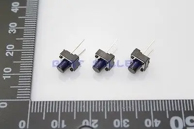 

100 шт. Такт переключатель кнопка 6*6*7 6 мм * 6 мм * 7 мм 2pin сквозное отверстие SPST-NO YB