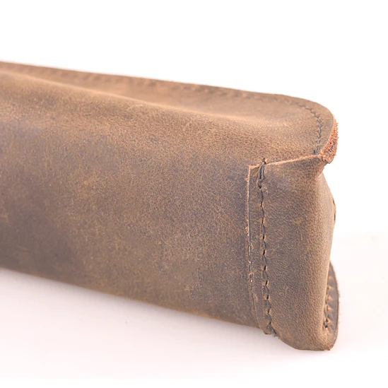 

Cowhide Pen Bag Genuine Leather Pencil Bag Accessories For Travelers Notebook Travel Diary Genuine Leather Notebook BD40