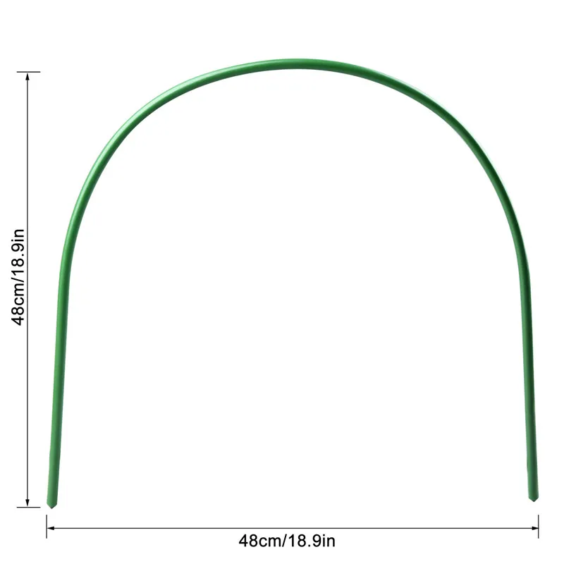 4ft длинная сталь с пластиковым покрытием обручи теплицы для поддержки крышки
