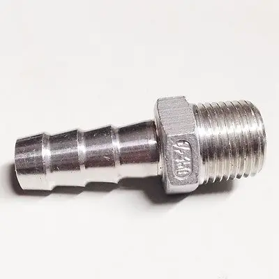 1-1/2 &quotBSP Мужской x 40 мм шланг Колючая 304 фитинги из нержавеющей стали хвостовый