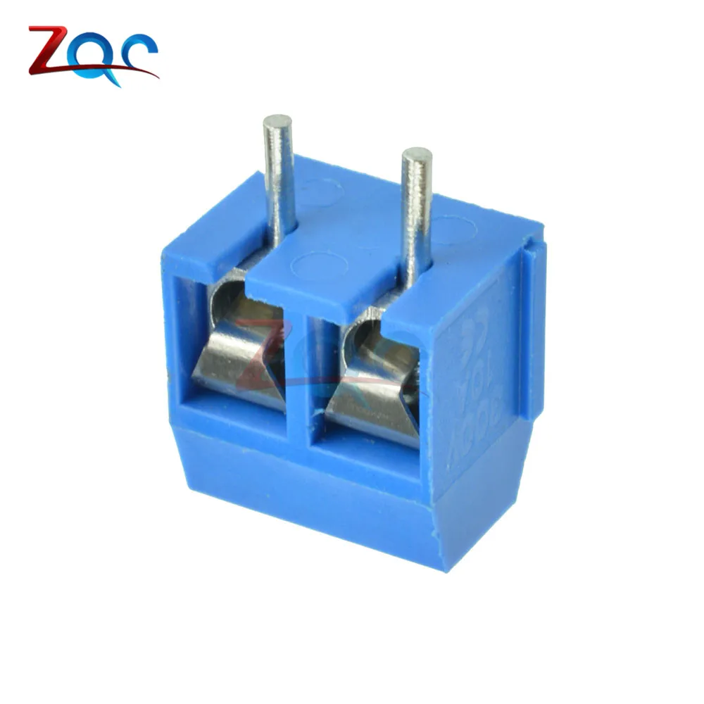 Конт терминал с двумя контактами 20 шт. KF301 2P 5 08 мм|screw terminal|terminal screw5.08mm screw terminals |