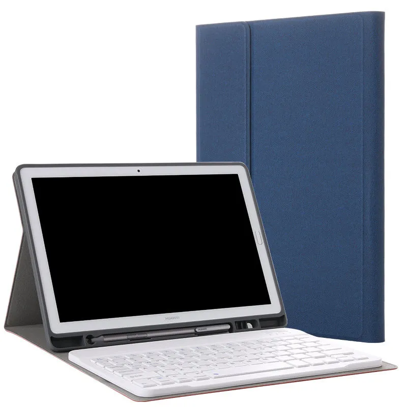 Кожаный чехол для Huawei MediaPad M5 съемный беспроводной футляр с Bluetooth-клавиатурой и