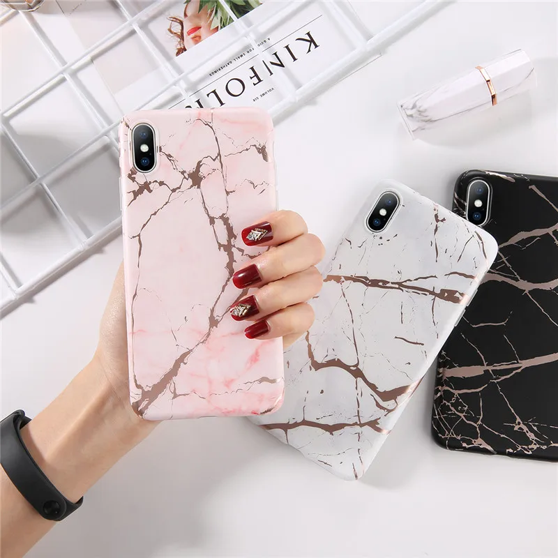 Lovebay мраморный чехол для iPhone 6 S Plus X XS Max XR 7 8 телефон Coque IMD Силиконовые чехлы Капа