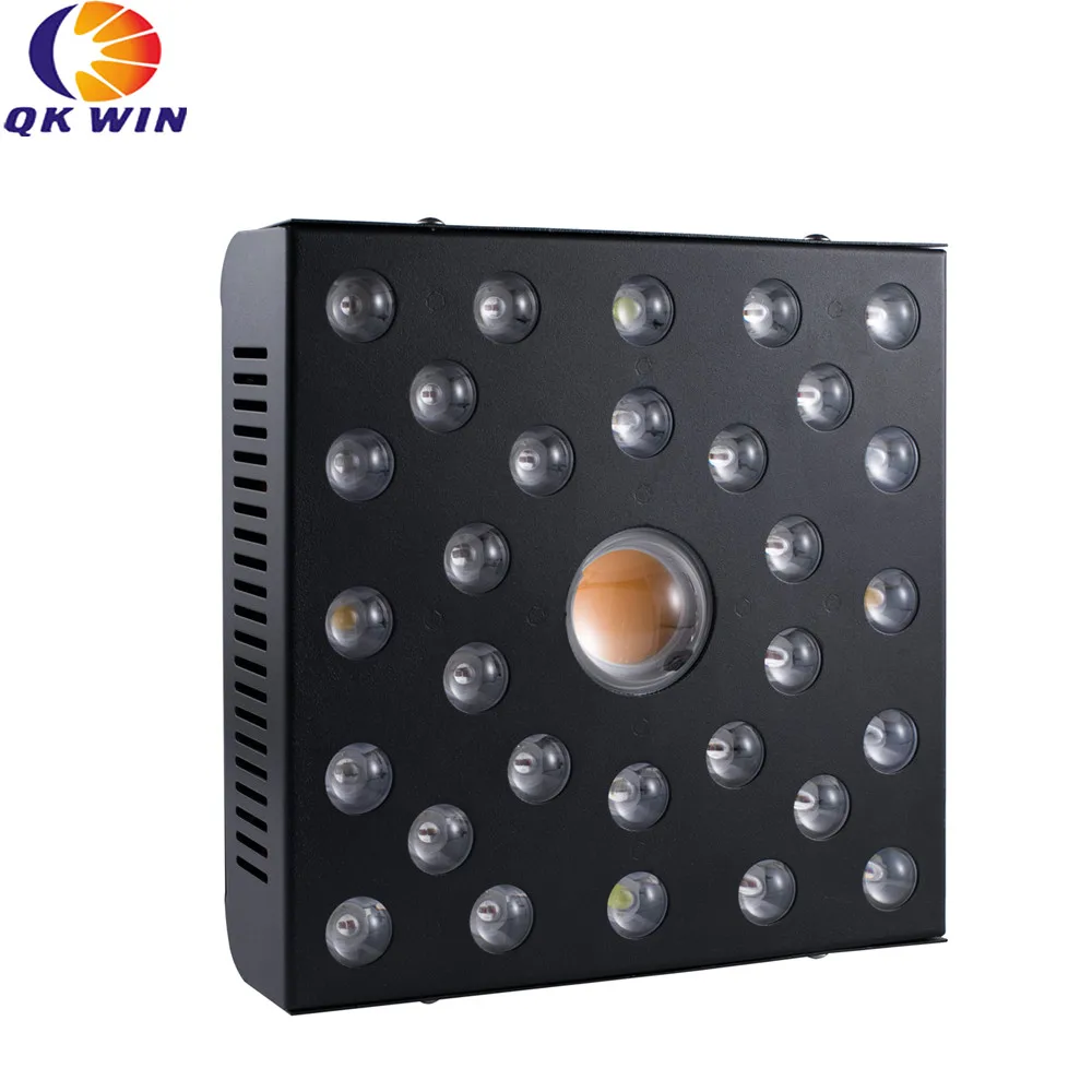 Qkwin MUSA COB led grow light 600 Вт CREE led чип, COB 108 ВТ true power добавить двойной чип-светодиоды с двумя линзами для высокого номинального значения