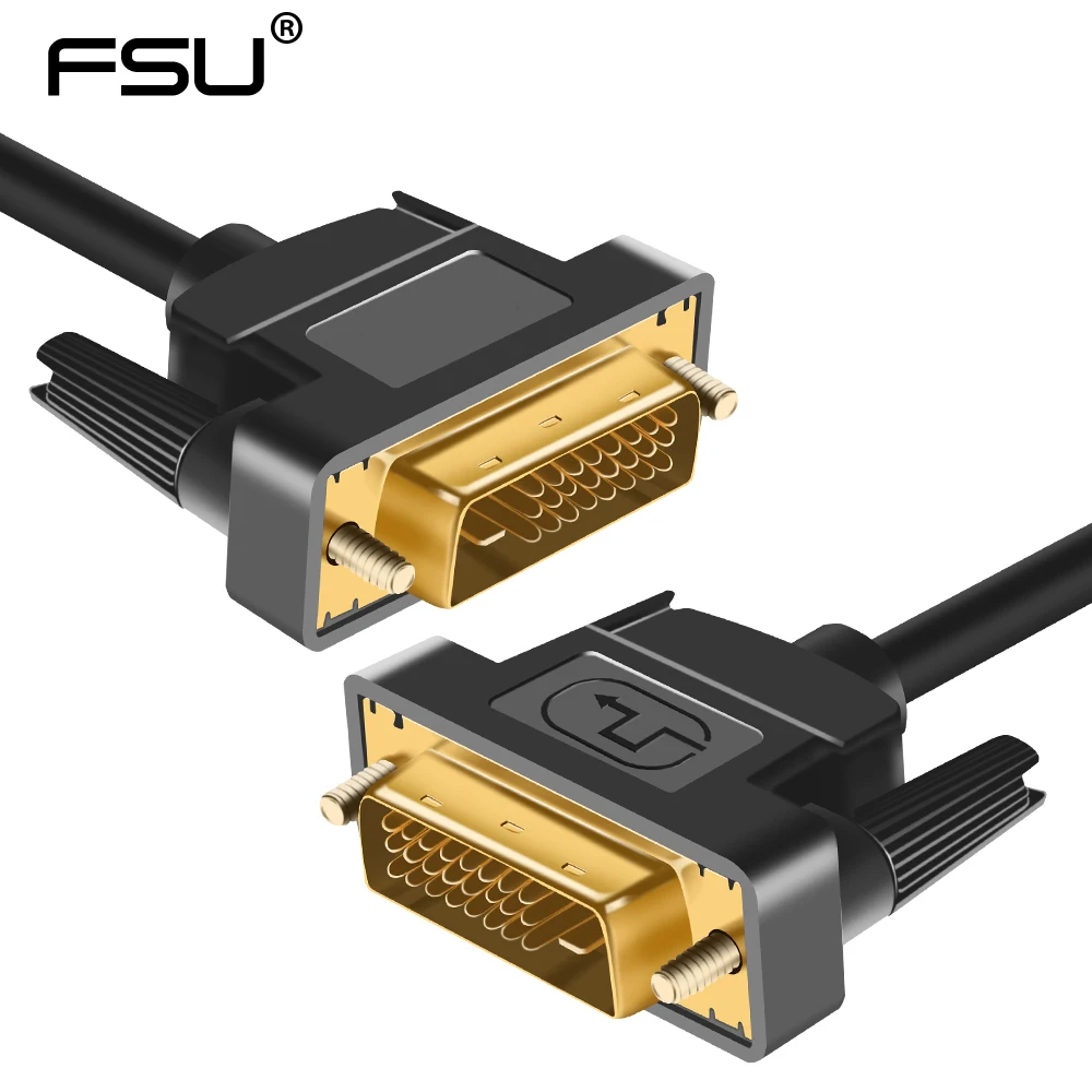 Высокоскоростной кабель DVI 1 м 8 2 3 позолоченный штекер Male в kable 1080p для ЖК дисплея DVD