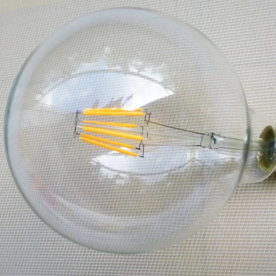 Диммируемая/недиаммируемая Светодиодная лампа накаливания G125 4 Вт 6 8 10 E27 220 в 230 240