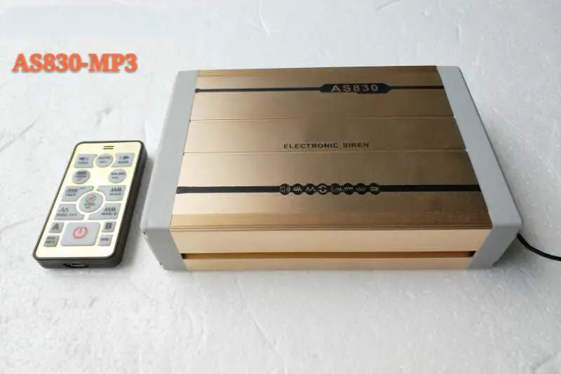AS830-MP3 wireless remote control 400W dual tones car alarm siren amplifier 18sounds with MP3 microphone(without speaker) | Автомобили и