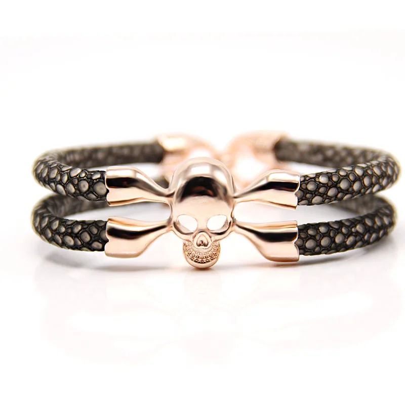 Customsize модный браслет с черепом для мужчин и женщин роскошный мужской
