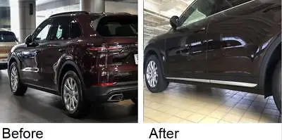 ABS матовая Боковая дверь корпус формовочная крышка отделка 4 шт для Porsche Cayenne 2018