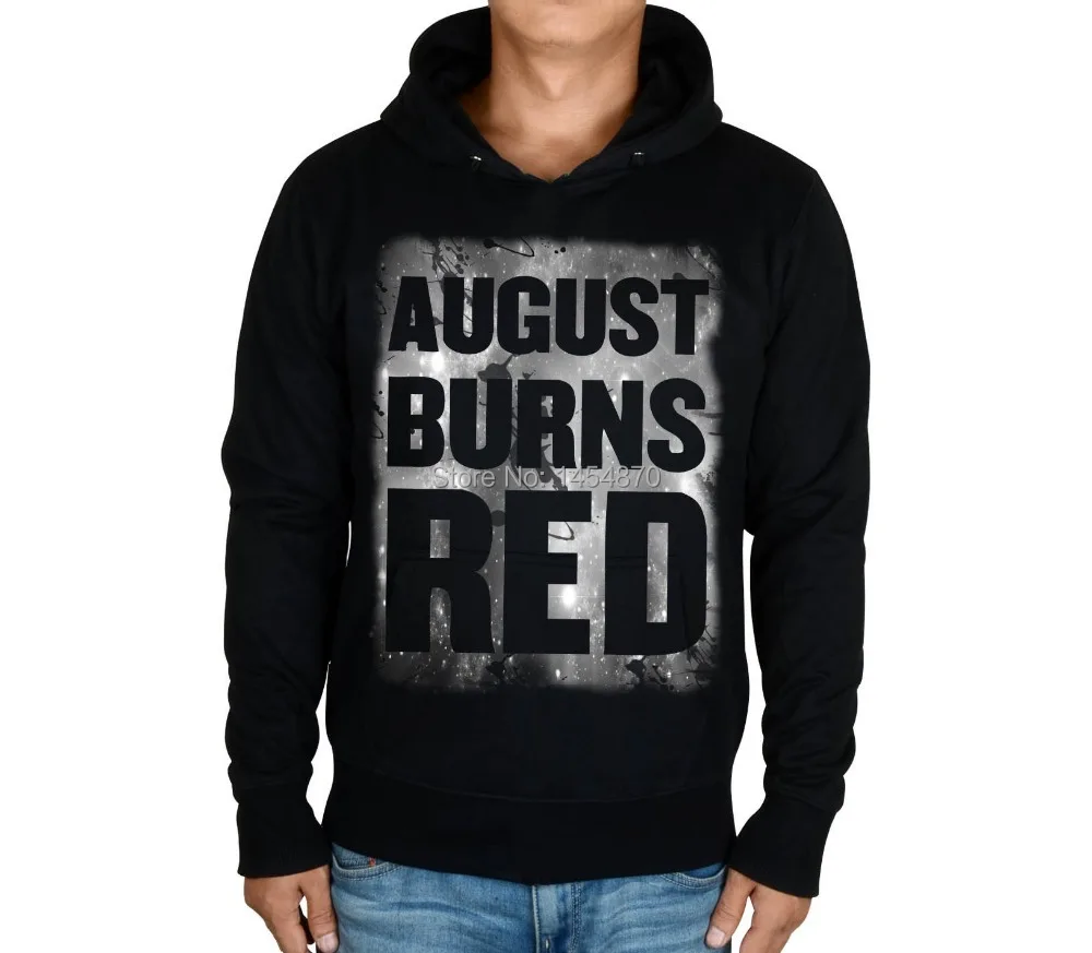 

Letter August Burns Red Punk Music Rock Cotton Hoodies brand clothing Metal Sweatshirt fleece 2 style zipper pullover