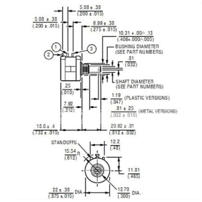 Регулируемый гаечный ключ 10K Ohm 10 Turn шайба потенциометра Nut Wrench с поворотным