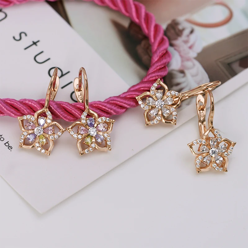 Женские Разноцветные серьги кольца MxGxFam золотого цвета 18 k модные ювелирные