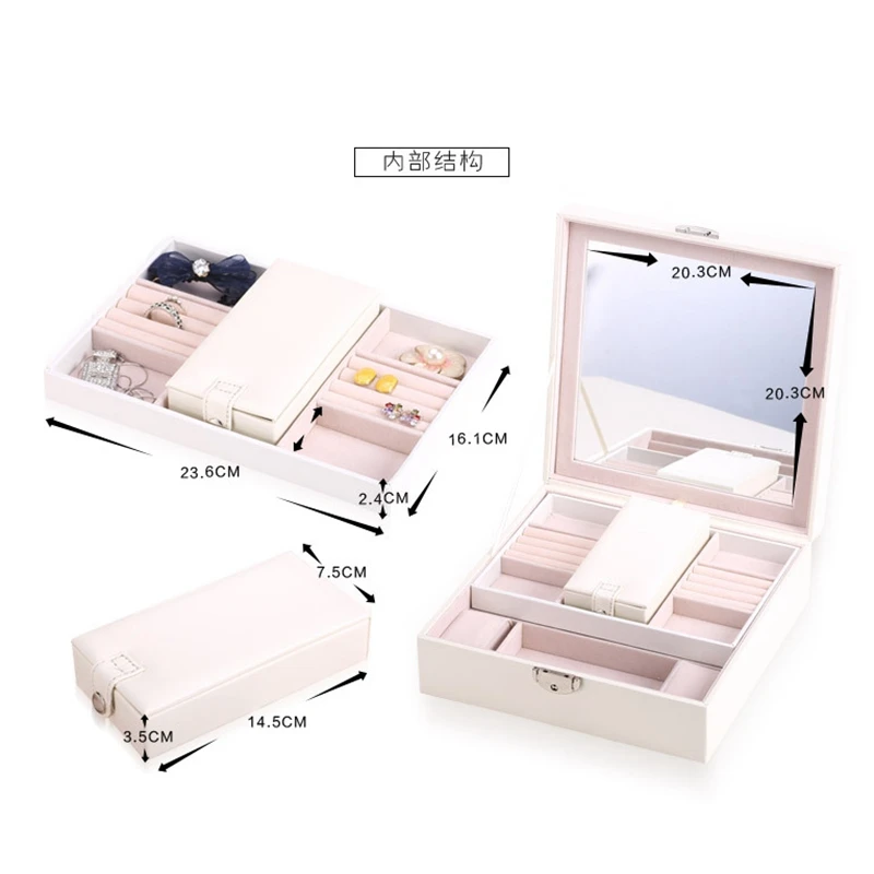 Высокая Ёмкость Путешествия хранения Рабочий стол косметичку косметических