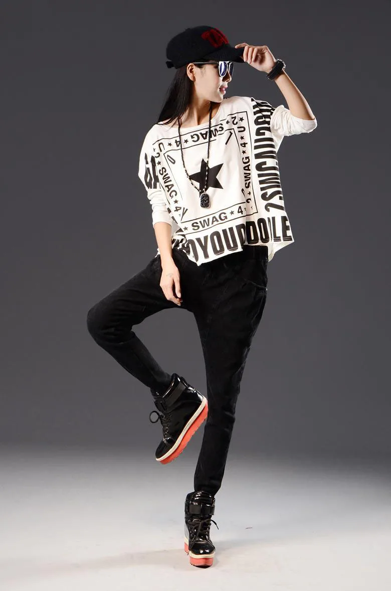 Лидер продаж 2015 винтажные рваные джинсовые брюки-султанки из потертого