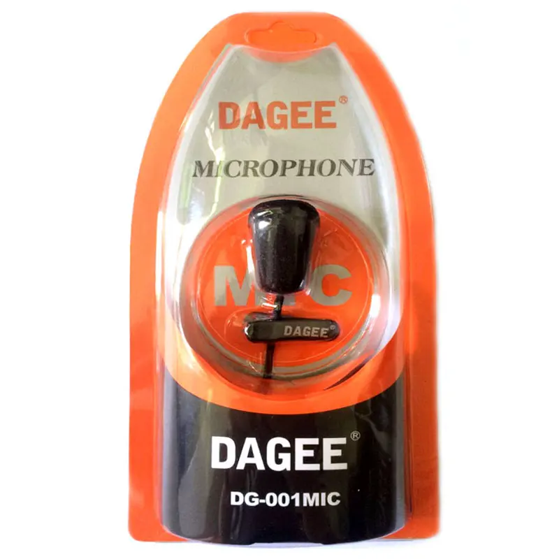 Lavalier Microphone Mini Portable Braided Cord Line Clip-on Mic for Micor with Retail Box Dagee DG-001 MIC | Электроника
