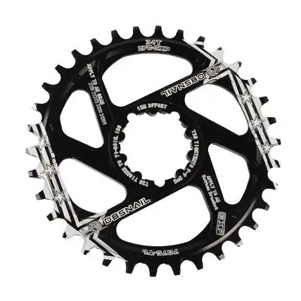 GXP plate 34T 1mm Новая Улитка MTB горный велосипед Интегрированный полый Звездочка с ЧПУ Сверхлегкий GXP Crank 104bcd диск положительные отрицательные зубы - Цвет: GXP plate 34T 1mm