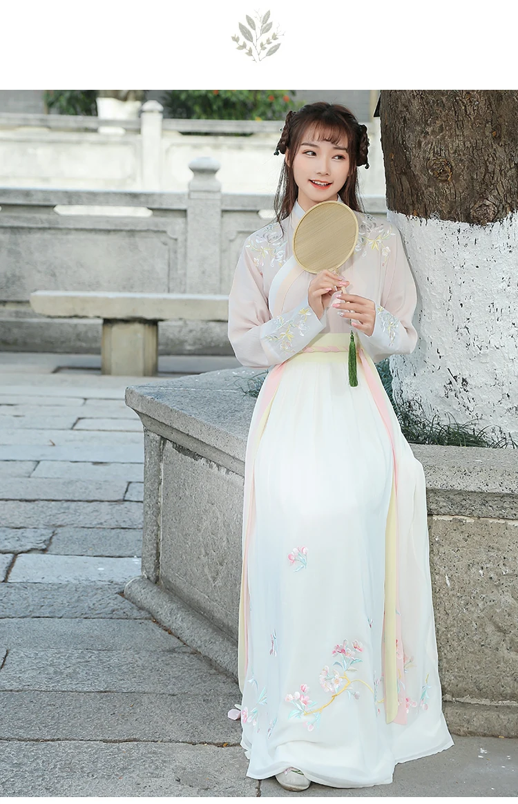 Традиционный Женский Тан Древний китайский костюм Hanfu Вышитый Костюм принцессы династии опера китайский Hanfu платья DWY1334