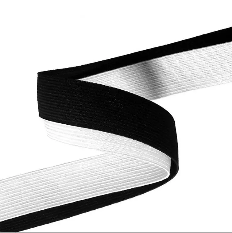 

34yd/1ot black white high elasticity Elastic ribbon bands for clothing A023