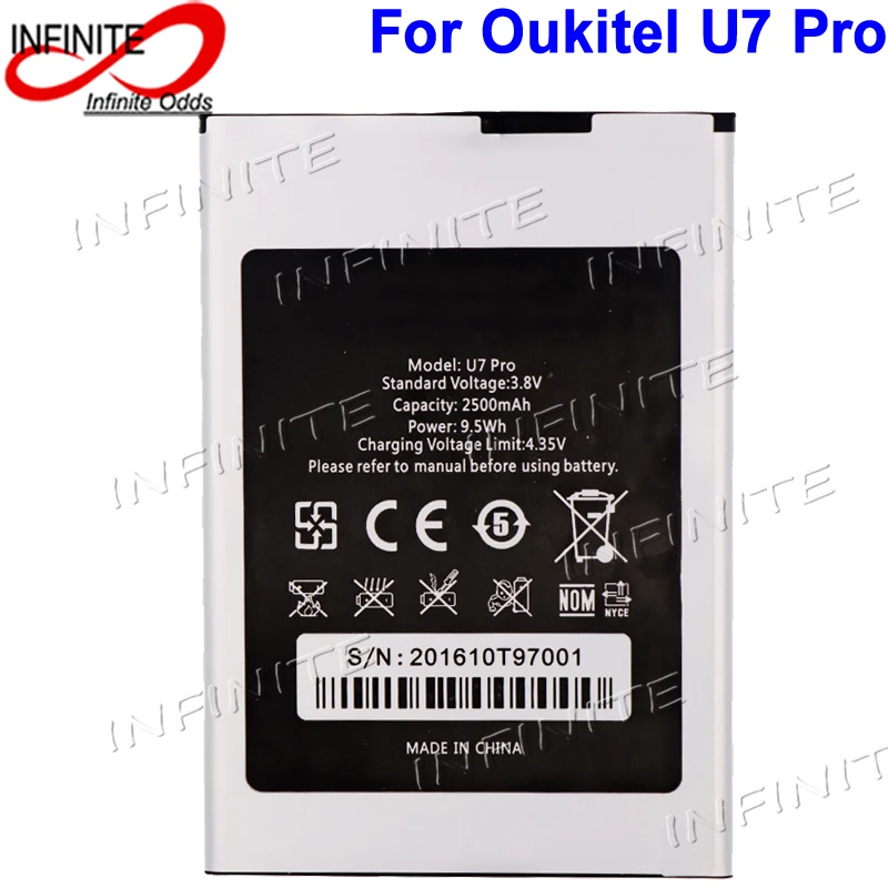 

Аккумулятор для Oukitel U7 Pro, 2500 мАч