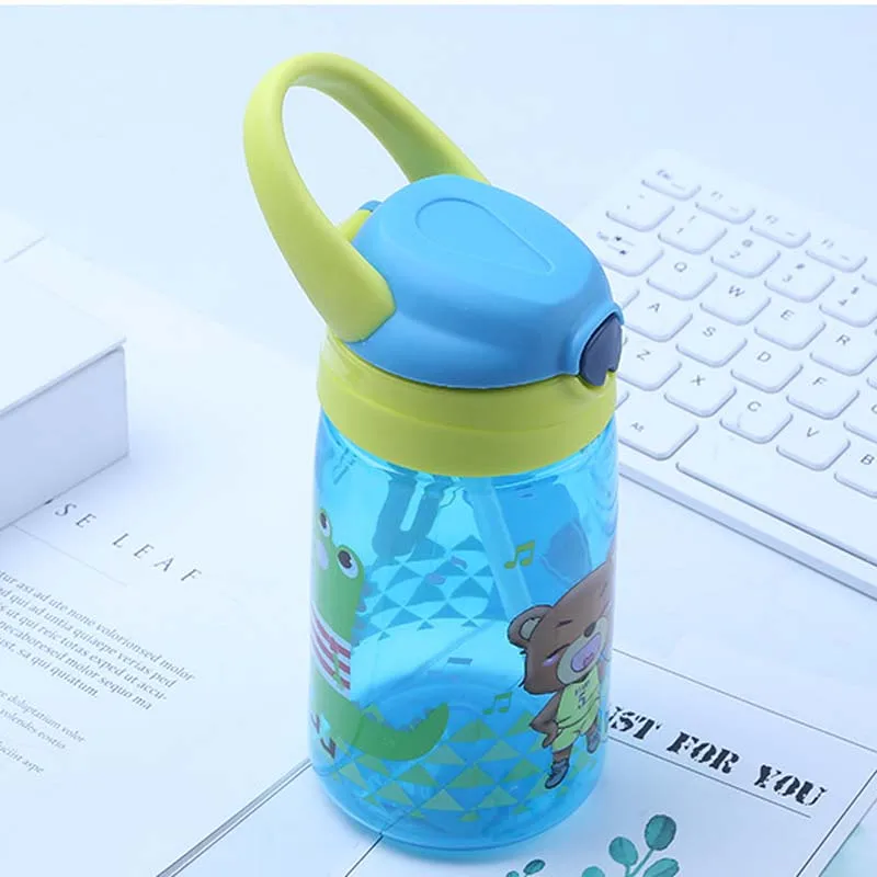 Для малышей с милым медведем Поильник трубочкой дети учатся Кормление питьевой