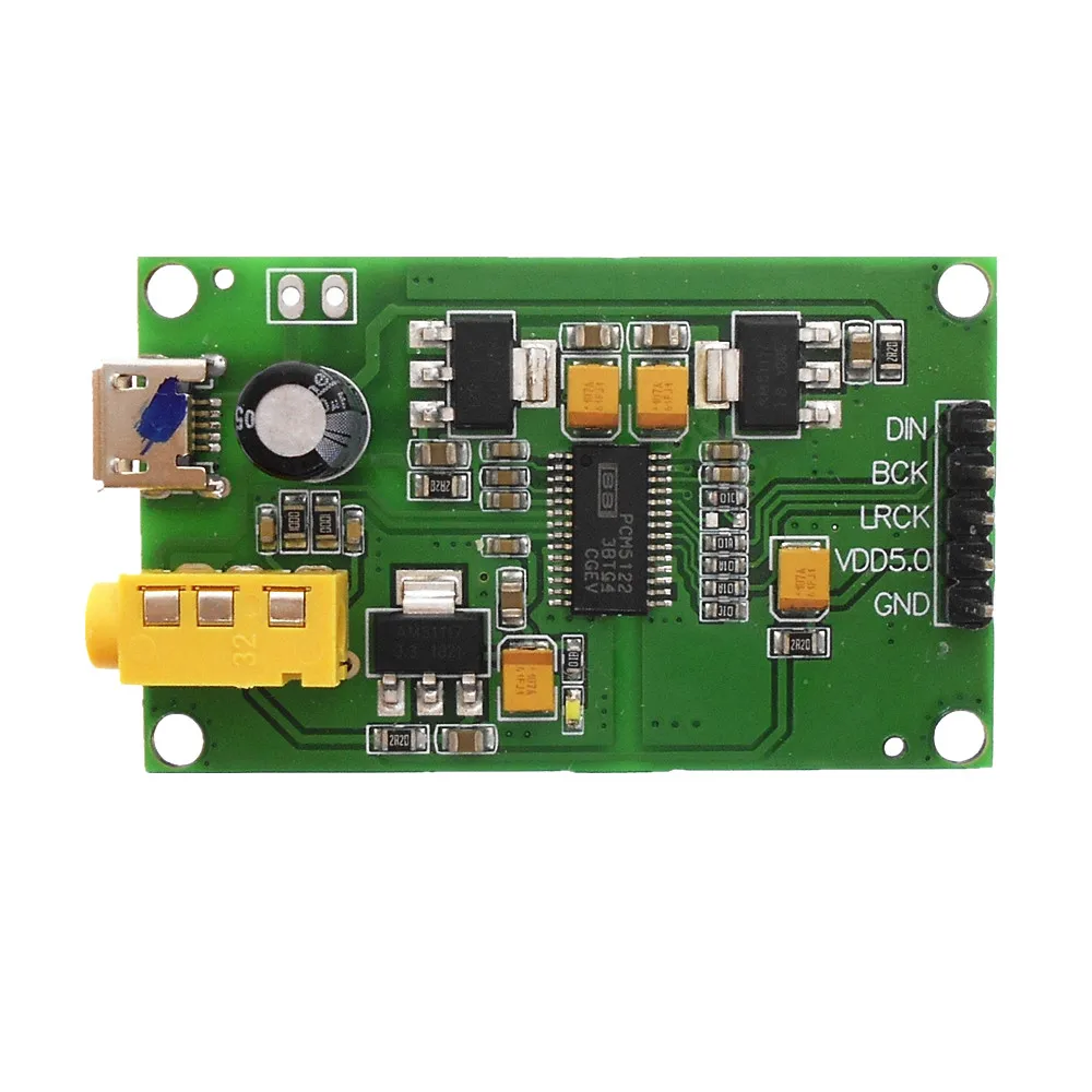 PCM5122 I2S IIS Raspberry Pi цифровой аудио вход DAC декодер плата к AUX аналоговый