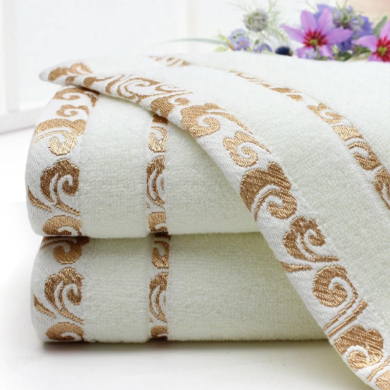 34x75 см Чистый хлопок полотенца для лица и рук абсорбирующее банное полотенце
