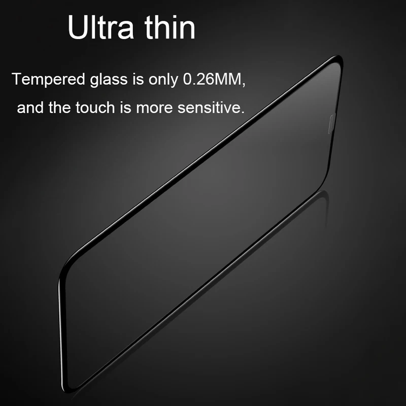 2 шт высокое разрешение полное покрытие 6D закаленное стекло для iPhone 7 8 6 6S Plus X XR XS MAX
