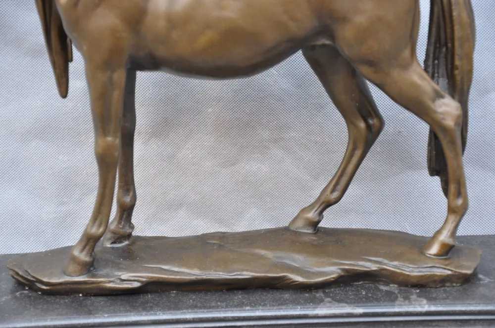 Бронзовая статуя лошади 17 дюймов на мраморной основе|statue sculpture|statue horsestatue bases |