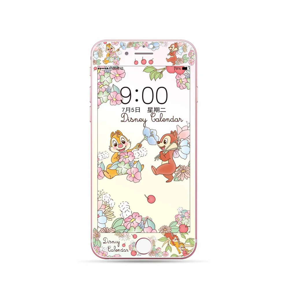 M261 Мультфильм закаленное Стекло Экран среднего класса против царапин для iPhone 7 8 6 6s плюс 3D HD для девочек всех крышка с защитой от взрыва полная защита пленка SJ32 - Цвет: M261