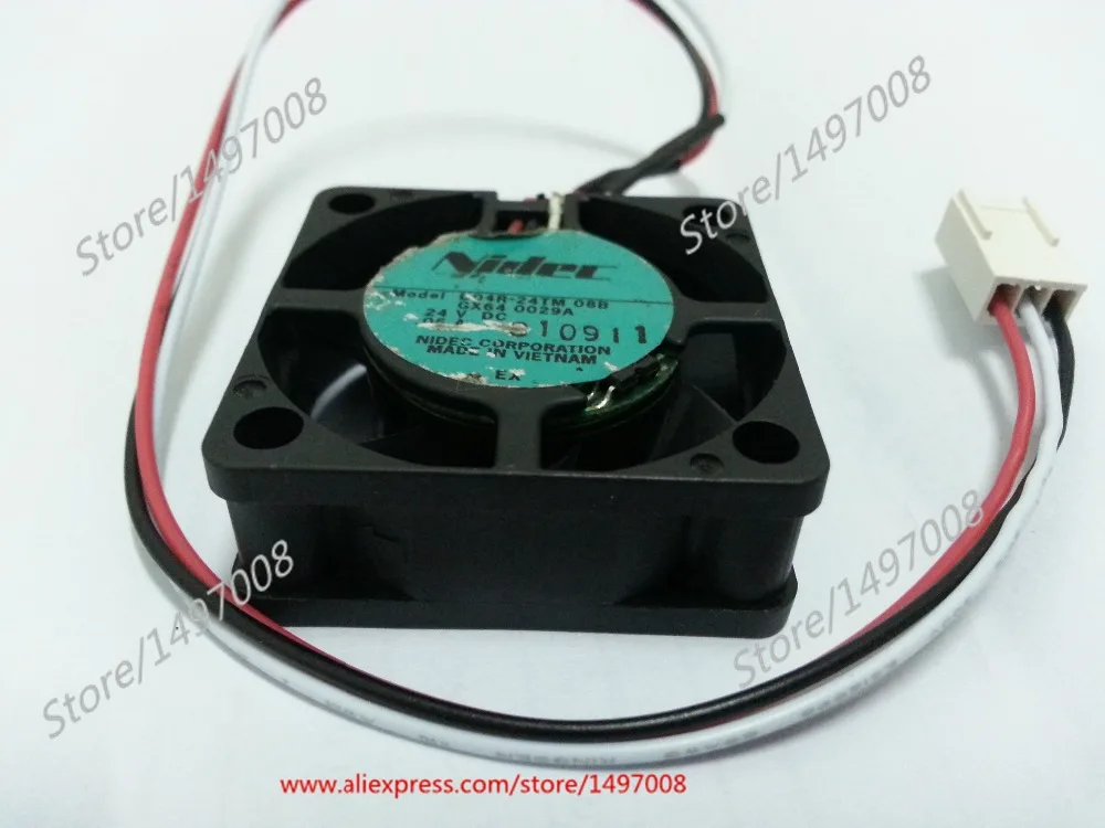 Вентилятор охлаждения сервера Nidec D04R 24TM 08B DC 24V 0.06A 40x40x15 мм|square fan|server fandc 24v fan |