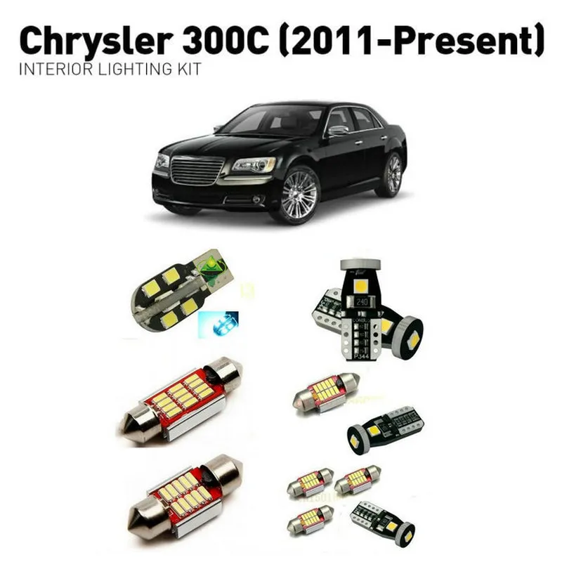 Светодиодные внутренние фары для Chrysler 300c 2011 + 13pc светодиодные автомобилей