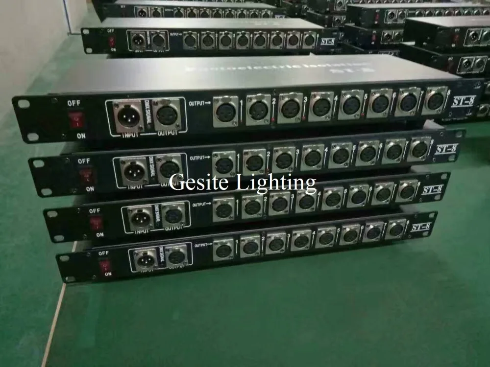 

Усилитель сигнала 2 шт./лот 8 road DMX512/усилитель сигнала DMX512/усилитель сигнала, профессиональное dj оборудование
