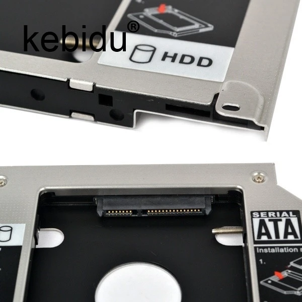 Kebidu Универсальный 9 5 мм второй HDD Caddy 2nd SATA 3 0 жесткий диск 2 &quotSSD Корпус для Macbook Pro Air