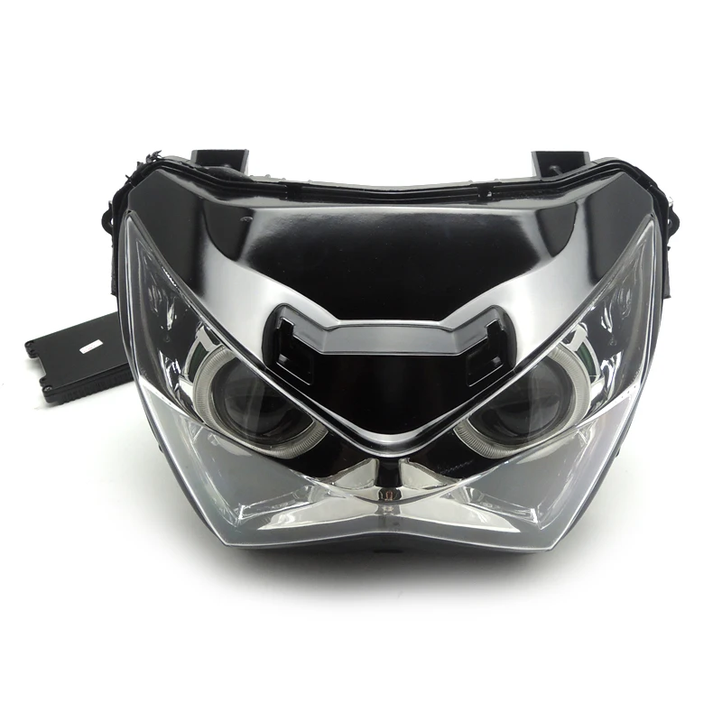 Для Kawasaki Z800 Halo Eye HID проектор головной светильник в сборе для Kawasaki Z800 2013 зеленый красный синий светильник