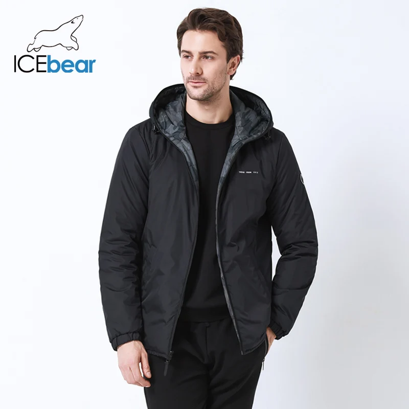 ICEbear2019 Новые мужские куртки в дважды носить ветрозащитная теплая куртка высокого