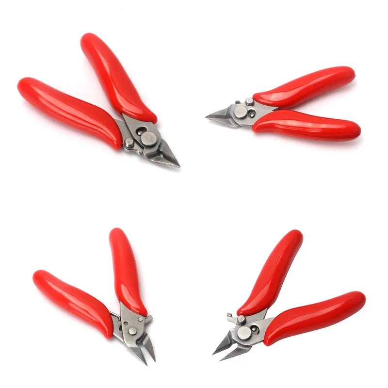

1Pc 3.5 Inch Mini Diagonal Cutting Pliers Wire Cable Side Flush Cutter Plier With Lock Hand Tools Herramientas
