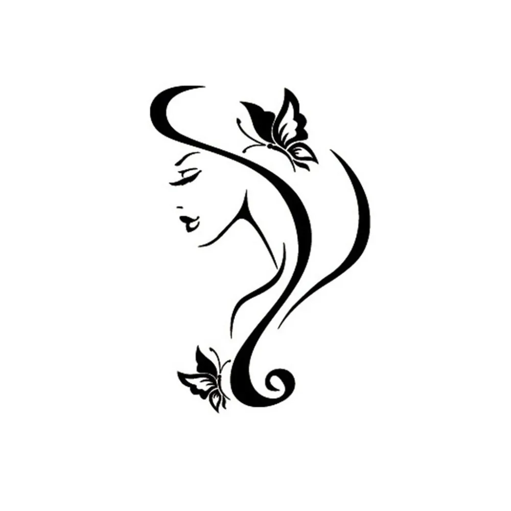 Воплощение красоты стикер украшения романтическая гостиная стены Окно Фон