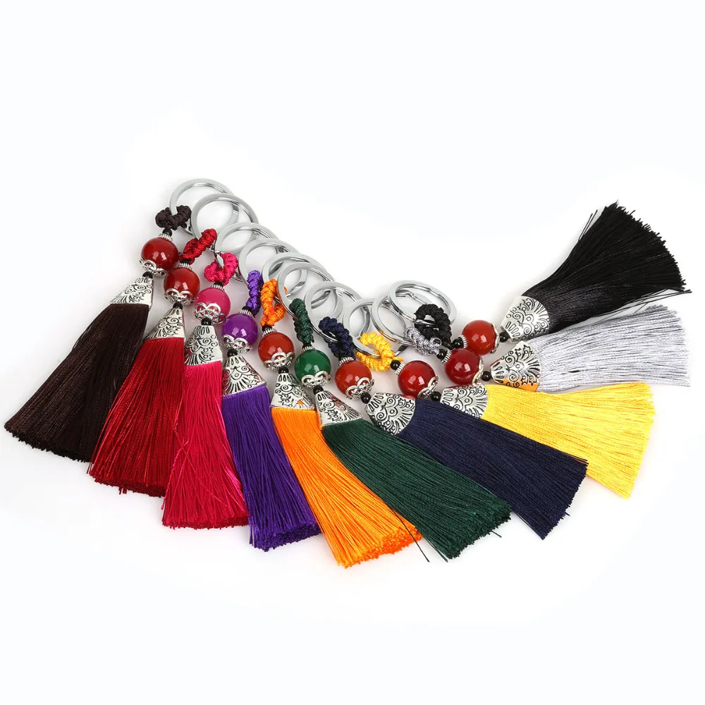 Bohemia Style 130mm Long Tassel Retro Decorative Pendant /Jewelry Home Textil Bags Garment Key Rings Crafts DIY Accessories | Дом и сад