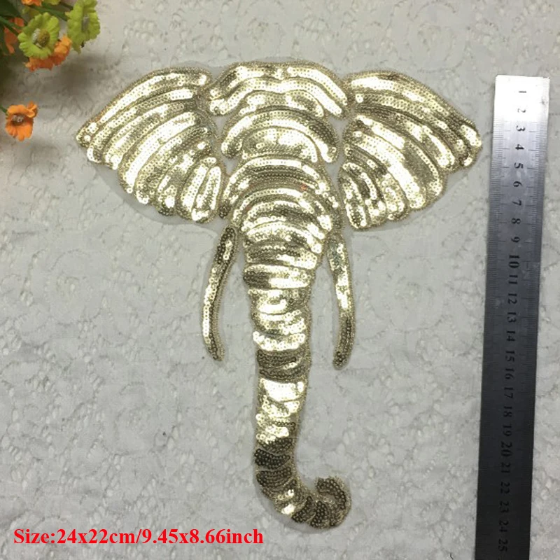 5 шт. декоративная нашивка с блестками в виде слона | Дом и сад