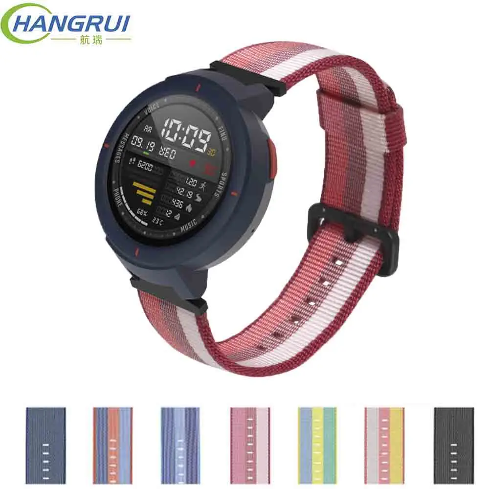 Цветной браслет для Xiaomi Huami Amazfit Verge 3, тканевый нейлоновый ремешок для смарт-часов, сменный ремешок для браслета