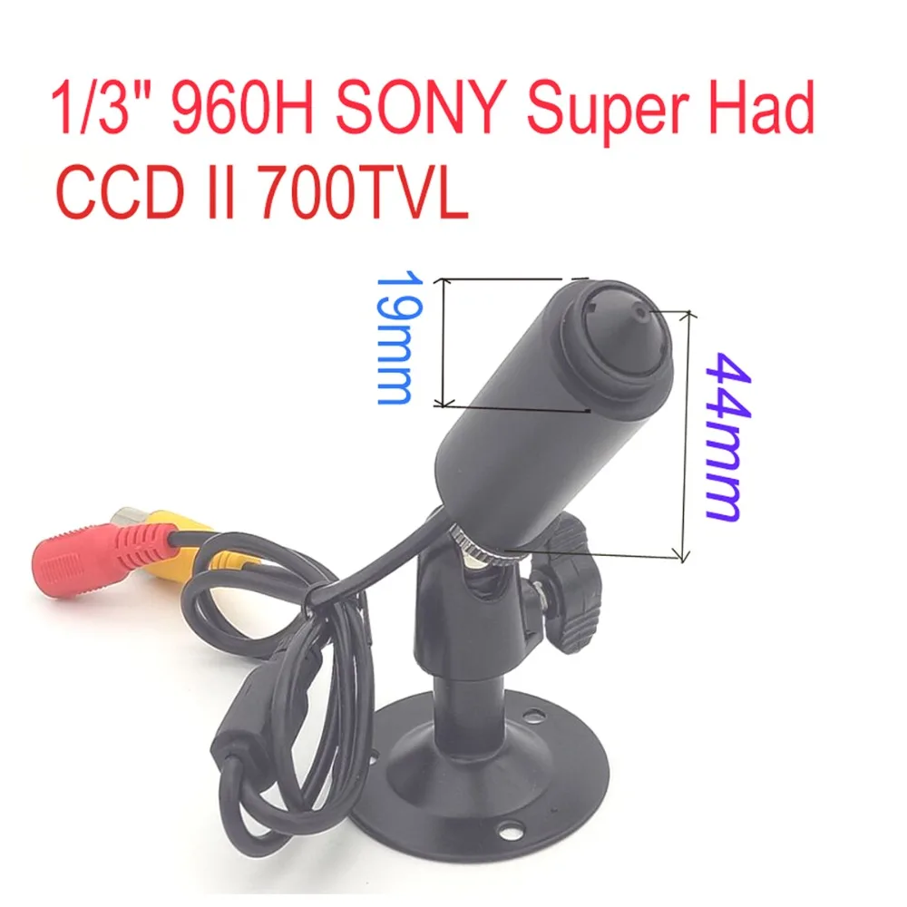 CNDST мини цилиндрическая квадратная цветная камера 19x44 мм 700TVL 1/3 &quotSony 960H Super HAD CCD II
